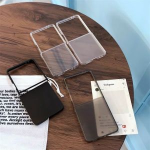 szhaiyu | Ultra Thin Transparent Sanding Phone Case for Samsung Galaxy Z Flip 7 FE 6 5 4 3 Flip7 Flip6 Flip5 5G Protective Hard Shell