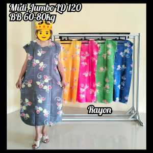Daster MIDI Jumbo Ld 120 ( Bahan Rayon Adem )