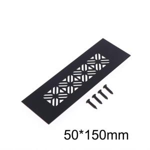 Aluminum Alloy Vents Cover Rectangle 50 Wide Air Vent Decor Louver Breathable Mesh Ventilator Grille Cover