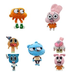 New World Of Gumball Darwin Plush Doll Cartoon Banana Joe Anais Richard Nicole Plushie Kawaii Soft Decor Pillow Toy Kids Gift