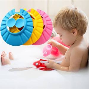(เก็บคูปองส่งฟรี) หมวกอาบน้ำเด็ก หมวกสระผมเด็ก หมวกกันแชมพู ปรับขนาดได้ 4 ระดับ มีที่กันน้ำเข้าหู ช่วยกันไม่ให้น้ำและแชมพูเข้าตา