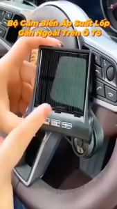 BỘ CẢM BIẾN ÁP SUẤT LỐP Ô TÔ KHÔNG DÂY MẪU MỚI  PIN SẠC NĂNG LƯỢNG MẶT TRỜI LẮP CÁC LOẠI XE  MÀN HÌNH LCD