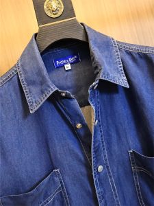 Washed Lyocell Casual Mens Short Sleeve Denim Shirt Summer Comfortable Versatile Loose Fit Classic Collar Daily Wear