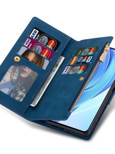 Vintage Leather Flip Cover Phone Case for Xiaomi 11T 14T 12T pro with Zipper Coin Pocket Card Holder Full Protection Soft Shell