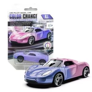 1:64 Temperature Sensitive Color Changing Magic Mini Car Inertia Pull Back Alloy Racing Cars Crash-Resistant Toys Birthday Gift