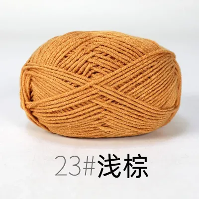 86 Colors Milk Cotton Yarn 4ply Soft Crochet Thread for Baby Clothes Knitting Doll Making Handmade Craft Supplies