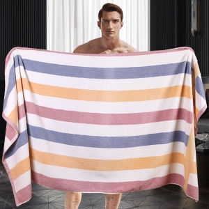 Pure Cotton Bath Towel Thick Large Size Home Use Men Women Style High Absorbency Soft Comfortable Size 80x160cm