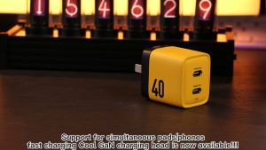 เครื่องชาร์จ USB Type C 40W GAN แบบพกพา หัวชาร์จเร็ว 20W สำหรับ iPhone 14/13/12 PRO MAX/11 และ Samsung/Huawei/MacBook/Xiaomi Poco