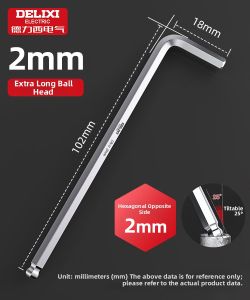 DELIXI Electric | Extended L-Shaped Hex Key Wrench Set