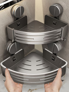 Suction Wall-Mounted Corner Rack Bathroom Storage