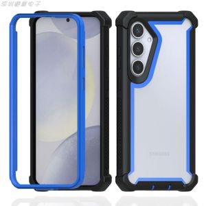 Dual-Sided Shockproof Silicone Case for Samsung S24Ultra S23Ultra S24Plus S23Plus Anti-Fall with Airbag Corners Screen Protector