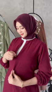 BISA COD - BEST SELLER ZEMIRA DRESS OUTER SIZE M L XL XXL GARDEN BUSUI FRIENDLY DRESS KONDANGAN GAMIS MUSLIM PESTA GAUN 2025