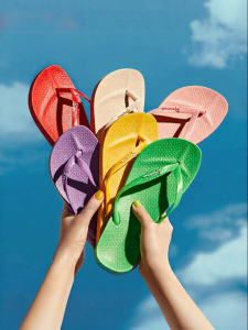 Classic Rainbow Flat Sandals