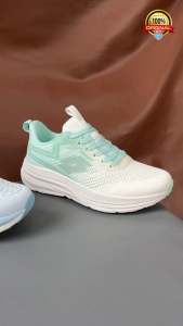 Sepatu Running Lotto Wanita Warna Pastel dengan Bahan Mesh dan Tali - Model Terbaru