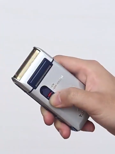 Top Seller PORTABLE RECHARGEABLE ELECTRIC RAZOR FOR MEN | Compact Design for Quick & Comfortable Shaving | Portable Dry/Wet Dual Blade Razor | Pop-up Trimmer Foil Shaver for Men | USB Charging Low-Noise Travel-Friendly Grooming Tool | Travel & Home Use.