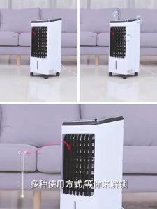 【3 Year Warranty】HYUNDAI/BW Air Cooler Aircond Ice Crystal Refrigeration Air Conditioner Fan 4L Silent Humidification Purification Fast Cooling Cooler Fan/Office Mobile Air Conditioning Fan Cooling Fan Household Large Air Volume Mini Air Cooler