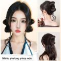 Mái Tóc Giả Búi Cao Hàn Quốc Mềm Mại Dành Cho Nữ Với Kẹp Càng Cua, Kiểu Búi Đơn Giản, Chất Liệu Sợi Nhiệt Độ Cao. 