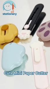 🇲🇾 Ready Stock Cute Mini Paper Cutter Cloud Paw Cat Claw Mini Student School Office Stationery