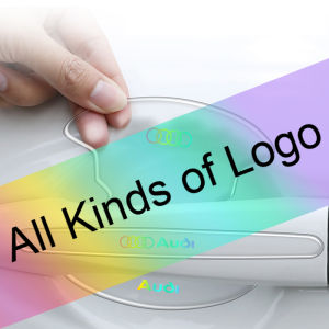 เลเซอร์สีกระจกมองหลังประตูรถแบบใสสติกเกอร์ป้องกันมือจับประตูที่มองไม่เห็นแถบป้องกันการชนสำหรับ MG MORRIS GARAGES HS ZS MG 5 MG6