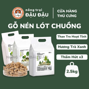 Gỗ Nén Lót Chuồng Than Hoạt Tính Cho Thỏ Bọ Ú Chinchilla Yee Không Bụi Thấm Hút Cao 25kg