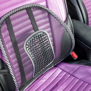 TRANA Home Ventilate Mesh Car Back Pad Support Waist Cushion Seat Supports Protector Chair Massage Lumbar【Ready stock】