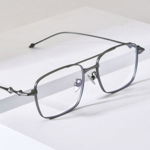 NIANZHEN Titanium Alloy Eyeglasses Frame Men Square Brand Design Glasses Women Ultralight-Weight Retro Eyewear Spectacles 1911