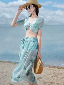 ชุดว่ายน้ําบิกินี่เซ็กซี่สําหรับผู้หญิง PENGRINGS/Peng Lan ชุดสามชิ้นพร้อมแผ่นรองหน้าอกเหมาะสําหรับชายหาดวันหยุดหรือน้ําพุร้อน