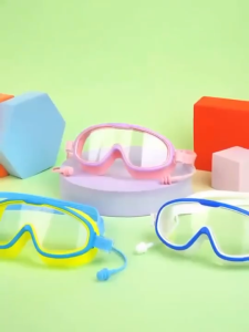 Swimming Glasses Adult Large-Frame  Anti-Fog Swimming Goggles HD Transparent