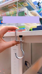Móc Treo Cặp Học Sinh Kẹp Cạnh Bàn – Không Khoan Chịu Lực Tốt – Móc Treo Đồ Di Động Cho Bàn Học Bàn Văn Phòng