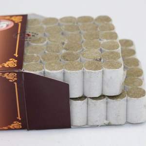 Cốc giác hơi ngải cứu cốc xông ngải cứu bằng sứ giữ ấm cơ thể.Hộp ngải đoạn 108 viên