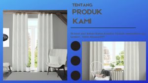 Gorden jendela/pintu kamar/murah/motif Polos Embos FREE HOOK dan TALI