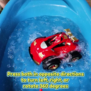 Marvel Avengers Iron Man 360 Degree Spin Amphibious Remote Control Car Toy for Boys Kids