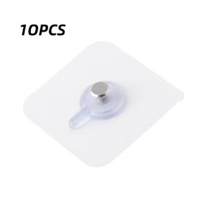 10Pcs Transparent Traceless Self Adhesive Wall Nail Photograph Mural Phase Frame Adhesive Hang Drawing Nails Multipurpose Screw