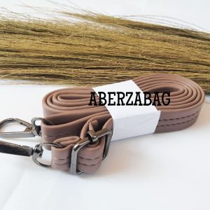 tali selempang ACC HITAM motif polos bahan MS tebal