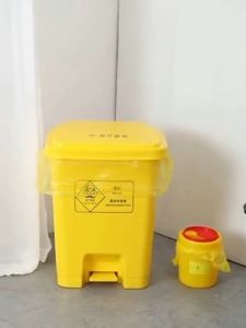 10pcs Yellow Medical Waste Bag Thicken BIOHAZARD Waste Bag HDPE Autoclavable Medical Garbage Bag