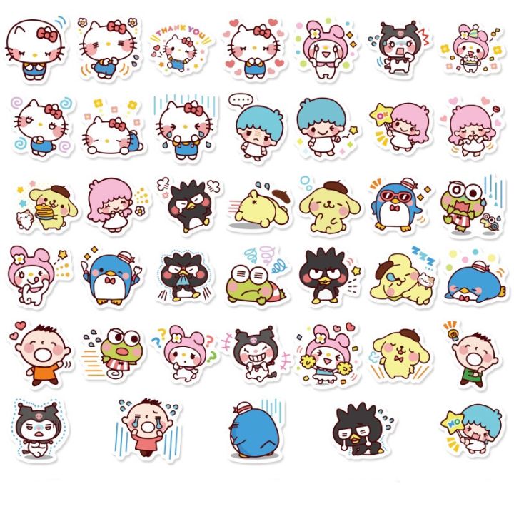 สติ๊กเกอร์ Sanrio 60 Sanrio 40 ชิ้น Mymelody มายเมโลดี้ Kuromi สติ้กเก