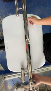 Bajaj RE Rear Bumper 2" Pipe with Round T - Type Stainless Steel