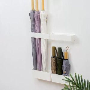 Umbrella HolderAdjustable Wall Mounted Umbrella Holder Rack Umbrella Holder Space Saving Long & Short Umbrel