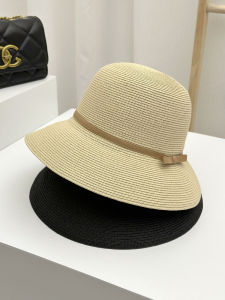 Internet Celebrity Japanese-Style Retro Face-Looking Straw Hat Female Summer Sun-Proof Bucket Hat Sun Hat Seaside Beach Hat Tide