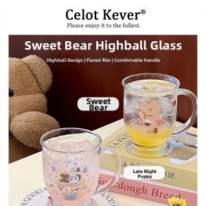 Cute Design Glass Cup For Drinking
