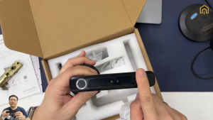 ทูย่ากลอนประตูอัจฉริยะ WiFi ลายนิ้วมือ รหัส การ์ด Tuya Smart Door Lock H168