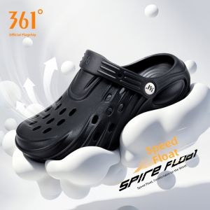 361° | Mens Black EVA Soft Bottom Breathable Sandal Slip-On Shoes