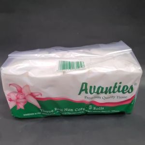 1 PAK 5ROLL TISSUE CORELESS TISU GULUNG AVANTIES 32 TOILET BATHROOM TISUE MAKAN EMBOSSED NONCORE 32 ECER