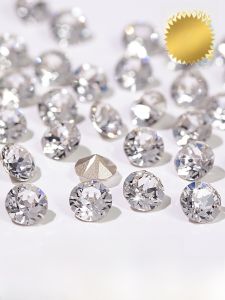 Luxurious Nail Art Drill Transparent Nail Decoration Glittering Bottom Drill Nail Fashion Popular Diamond Decorations