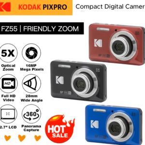 Kodak PIXPRO FZ55 Friendly Zoom Compact Digital Camera Point & Shoot 16MP Wide Angle Full HD 1080P Free Gift