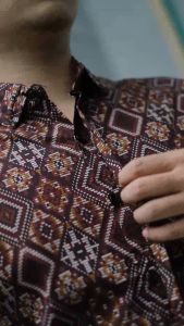 DGM Fashion Kemeja Batik Pria Lengan Pendek Diamond /Kemeja Tribal 6125