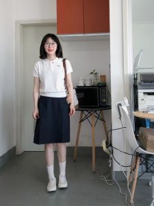 American Style Casual Loose Womens Mini Skirt Summer New Design Simple Vintage High Waist Straight Cut Short Skirts