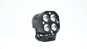 【Delivery 24 hours】Laser Gun Mini Driving Light Waterproof 40W Dual Color High/Low Beam Motorcycle LED Light Auxilliary Light MDL LED Work Lights For Off Road Motorcycle Car