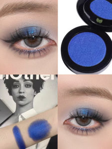 Suetic Single Color Pearl Eyeshadow Easy to Apply Long Lasting Waterproof Stage Performance Makeup Black Color Eye Shadow
