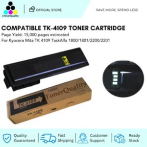 ETQ Compatible Toner Cartridge for Kyocera TK 4109 TaskAlfa 1800/1801/2200/2201